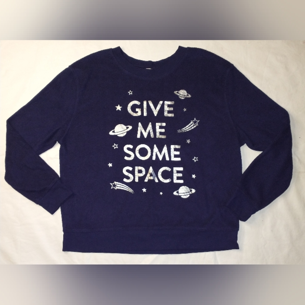 No Boundaries Size LG (11-13) Blue Sweat Shirt